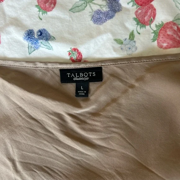 100% silk tan cami - Picture 3 of 4